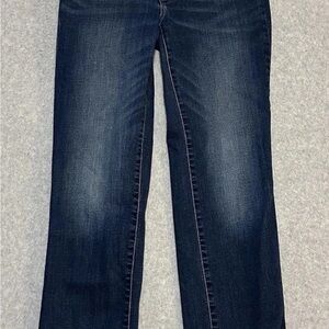 Lucky Brand Womens High Rise Straight Zoe Size 2/26 Ankle Dark Denim Jeans